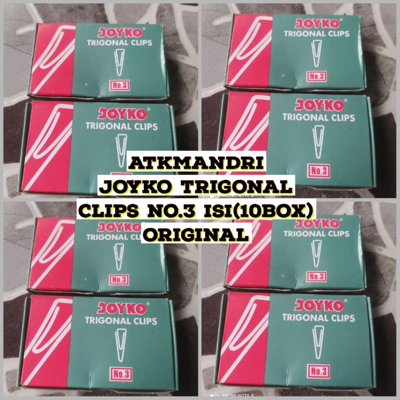 

JOYKO TRIGONAL CLIPS NO.3 ISI(10BOX)ORIGINAL