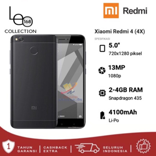 HP Redmi 4X Ram 4/64gb Android 4G LTE Garansi 12Bulan - BLACK, 2/16GB