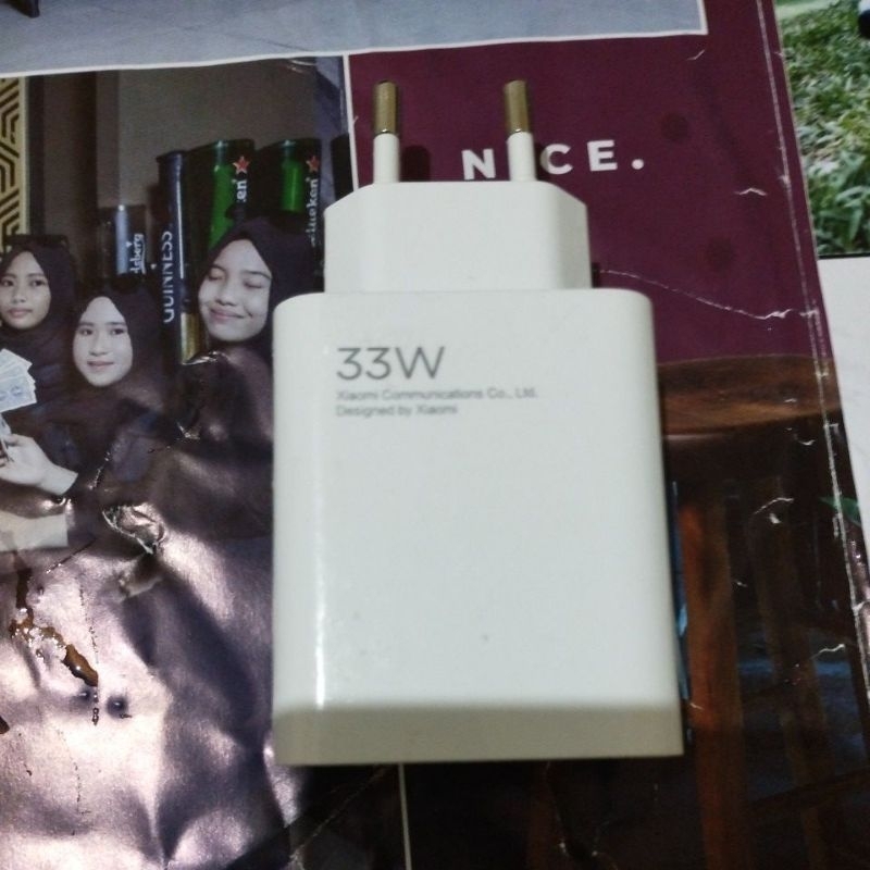 kepala charger Xiaomi original 33 watt