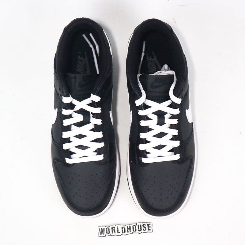 nike dunk low retro black white original