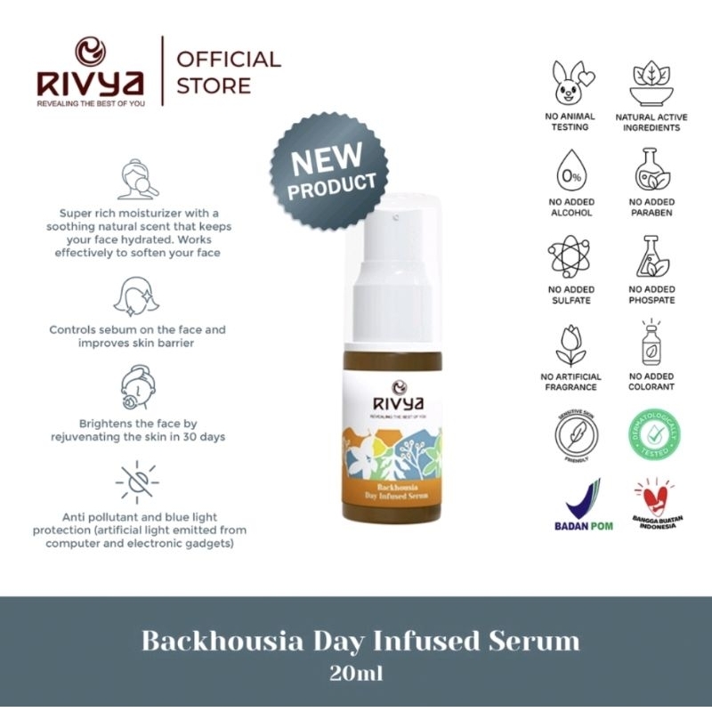 Rivya Backhousia Day Infused Serum 20ml
