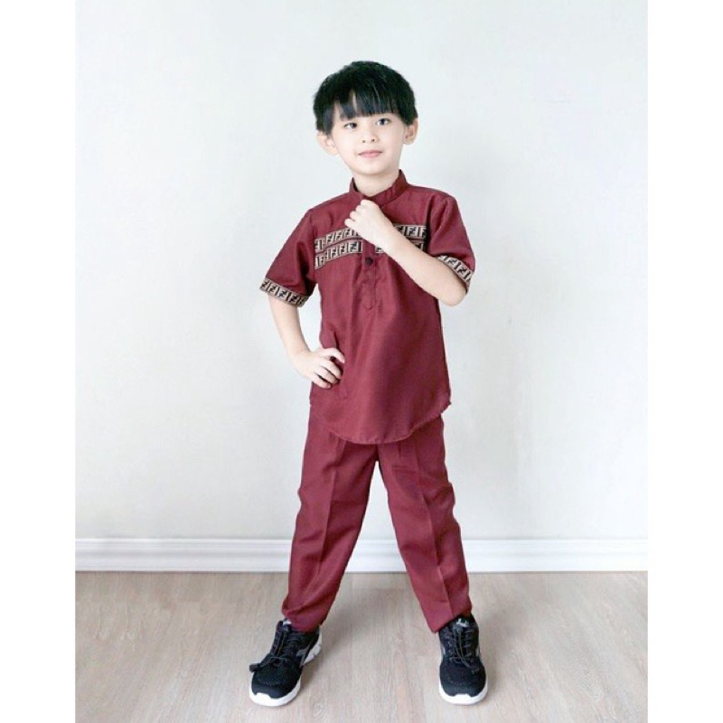 Setelan Baju Koko Anak Laki Laki / Set Kurta Anak 2-9 Tahun