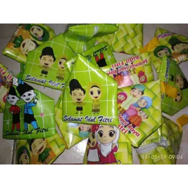 Isi 12 Pcs Dompet Ketupat Lebaran Pouch Ketupat Lebaran Murah