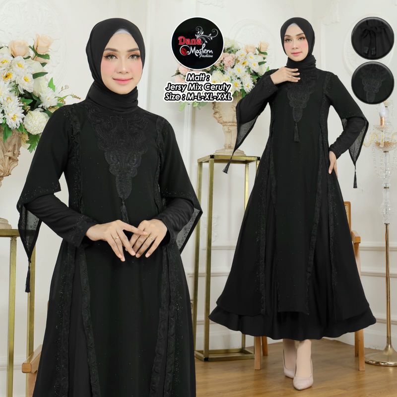 GAMIS ABAYA TURKEY BORDIR FULL ALEXA MEWAH