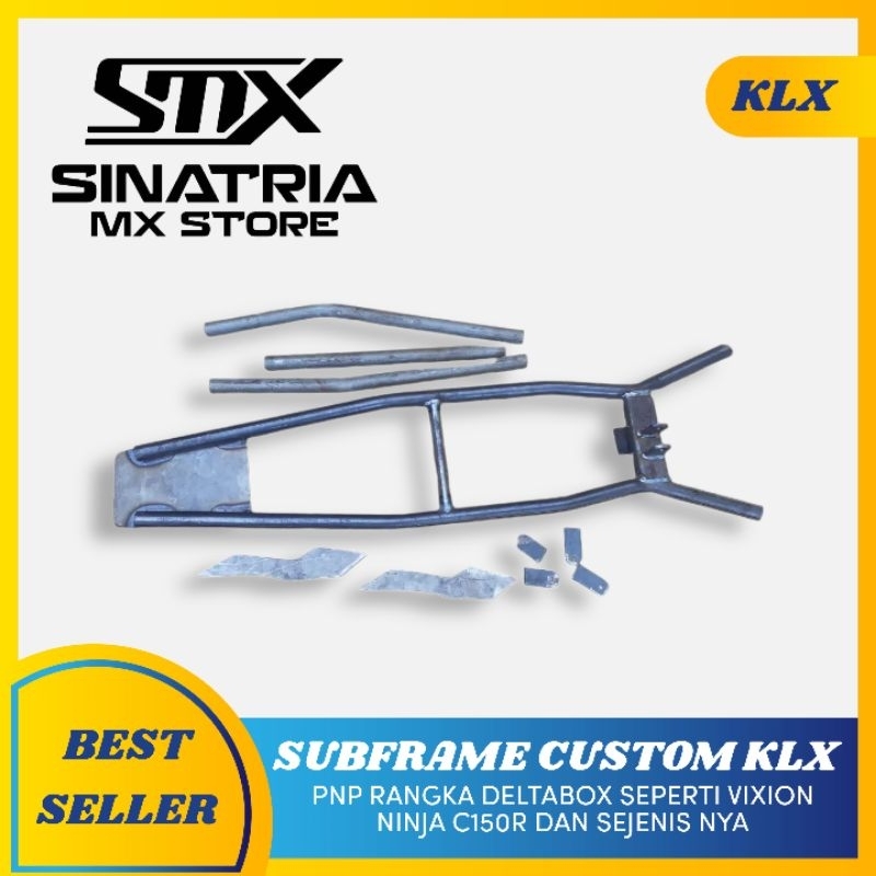 RANGKA BAGIAN BELAKANG SUBFRAME SAMBUNG RANGKA MODEL KLX UNTUK RANGKA DELTABOX SEPERTI VIXION XABRE 
