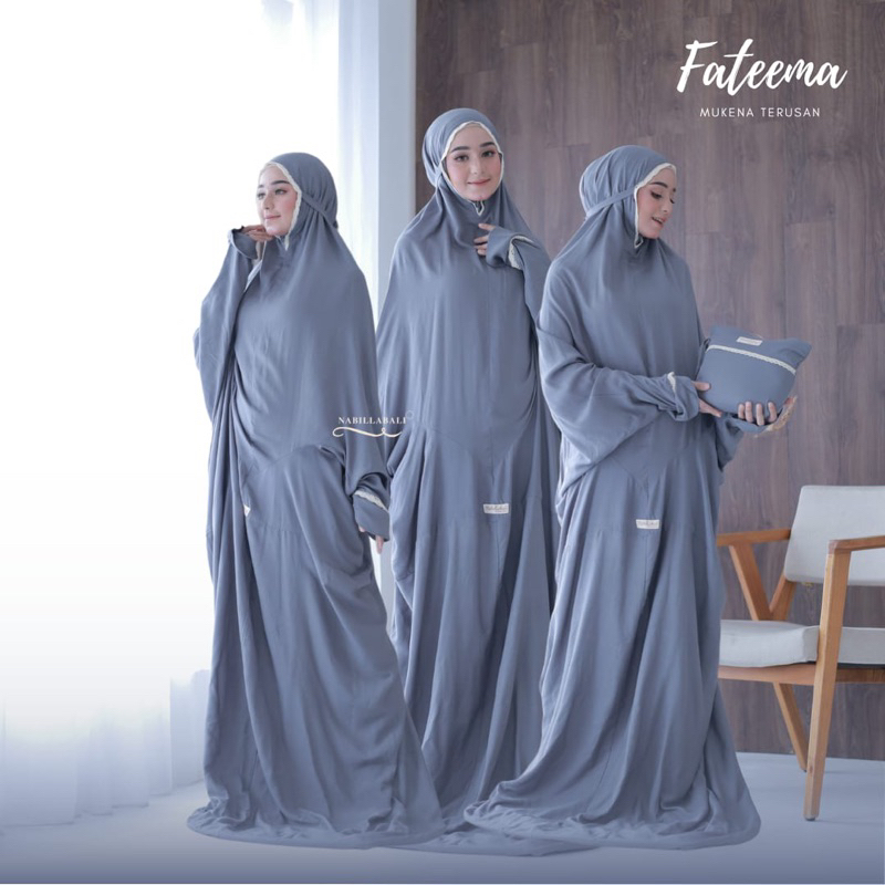 Mukena Terusan (Abaya) Renda FATEEMA