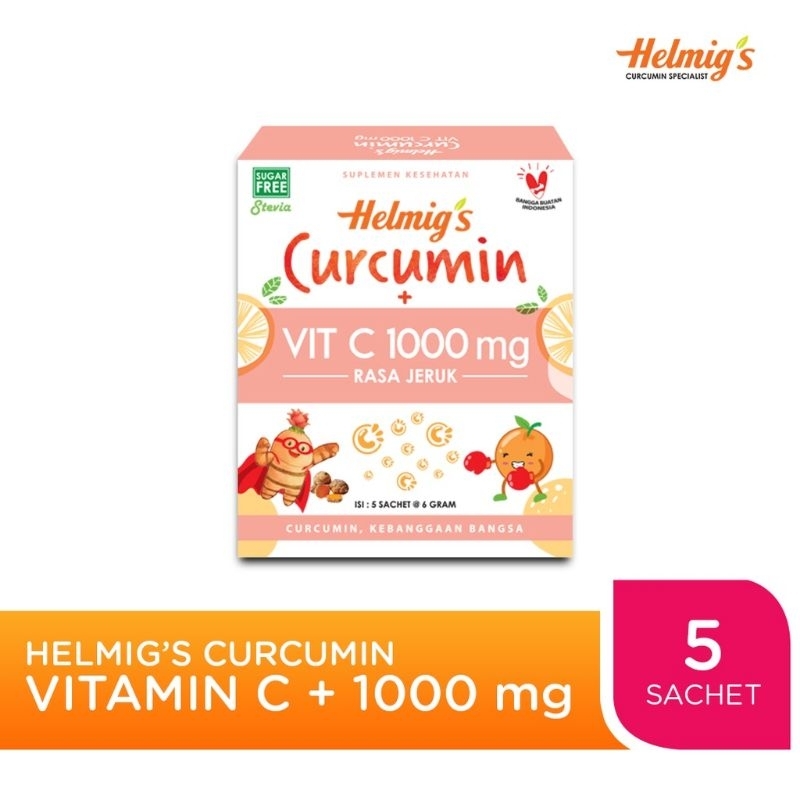 

Helmigs Curcumin Sugar Free Jeruk + Vit C 1000mg 5 sch