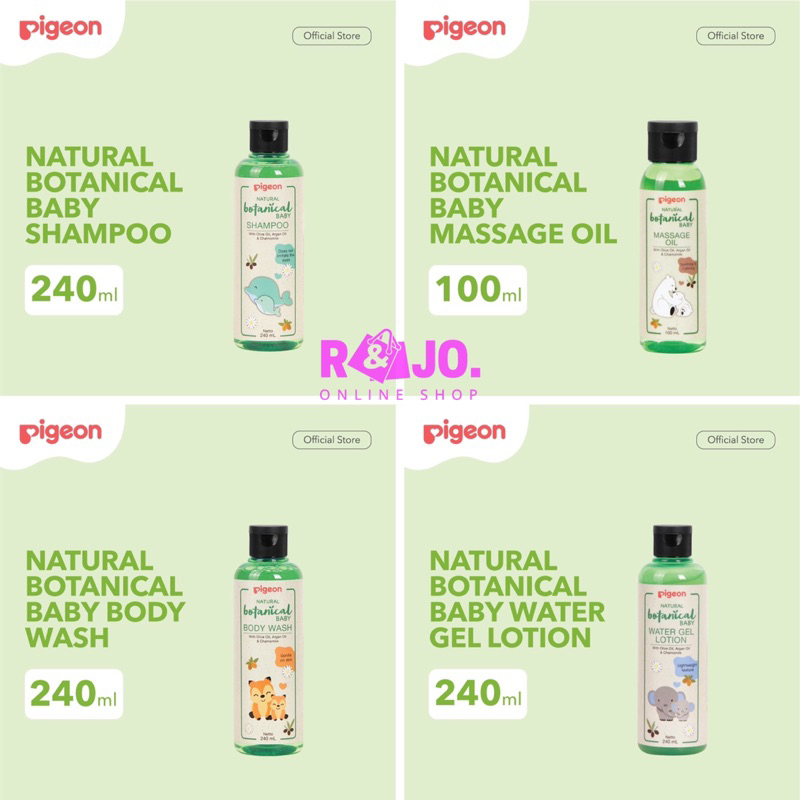 PIGEON BOTANICAL Body Wash| Shampoo| Massage Oil| Water Gel Lotion