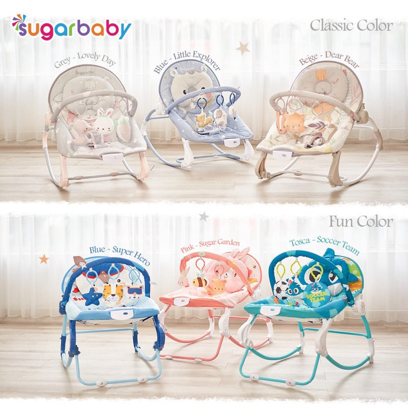 Sugar baby 10in premium rocker - bouncer bayi | ayunan bayi