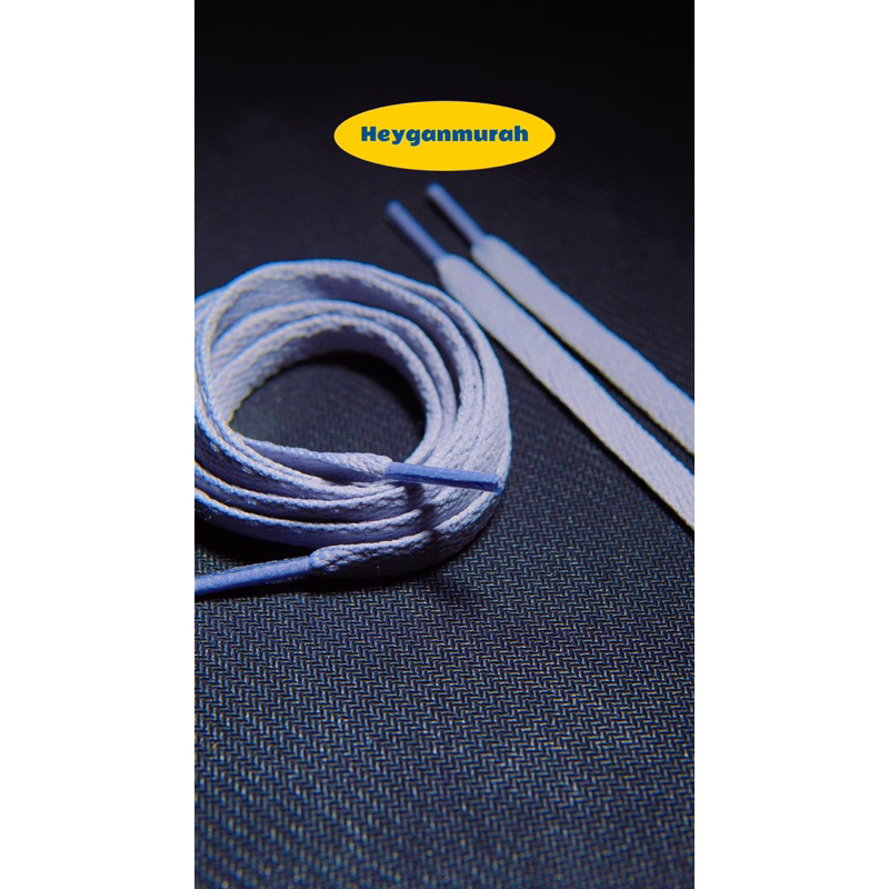 Heygan - Tali Sepatu Flat Lebar 8mm