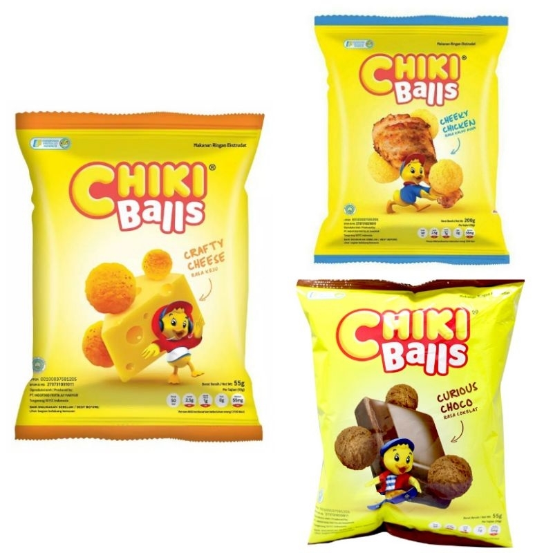 

CHIKI Balls Snack Coklat / Keju / Ayam 55Gr