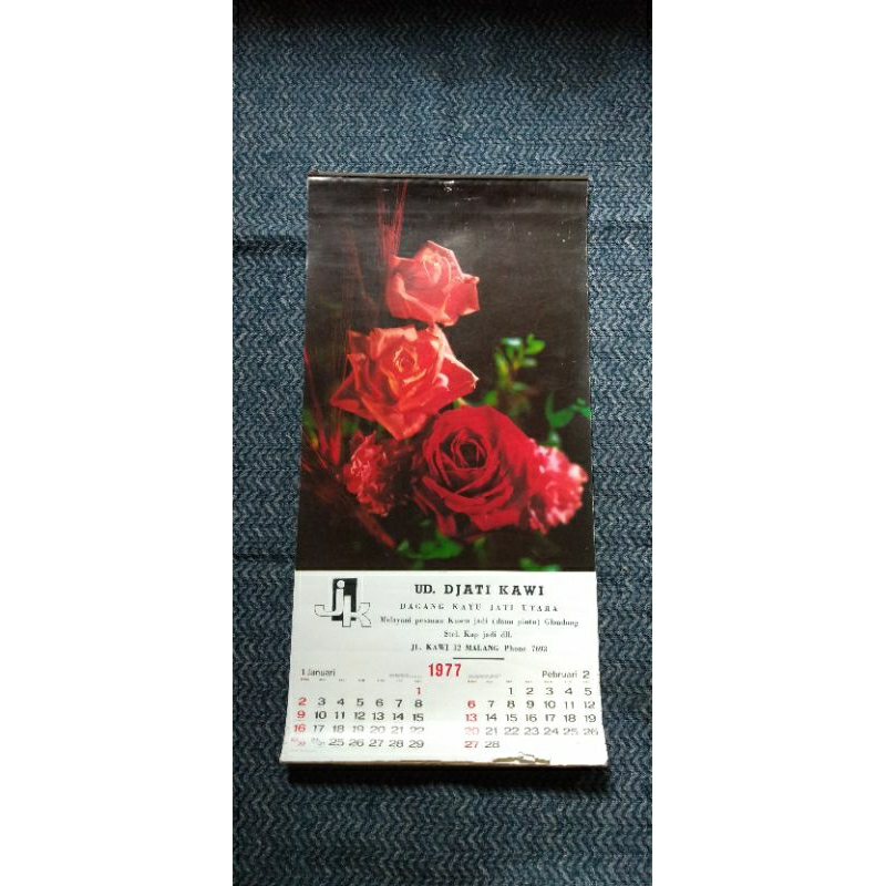 

Kalender thn. 1977 - Tema Bunga