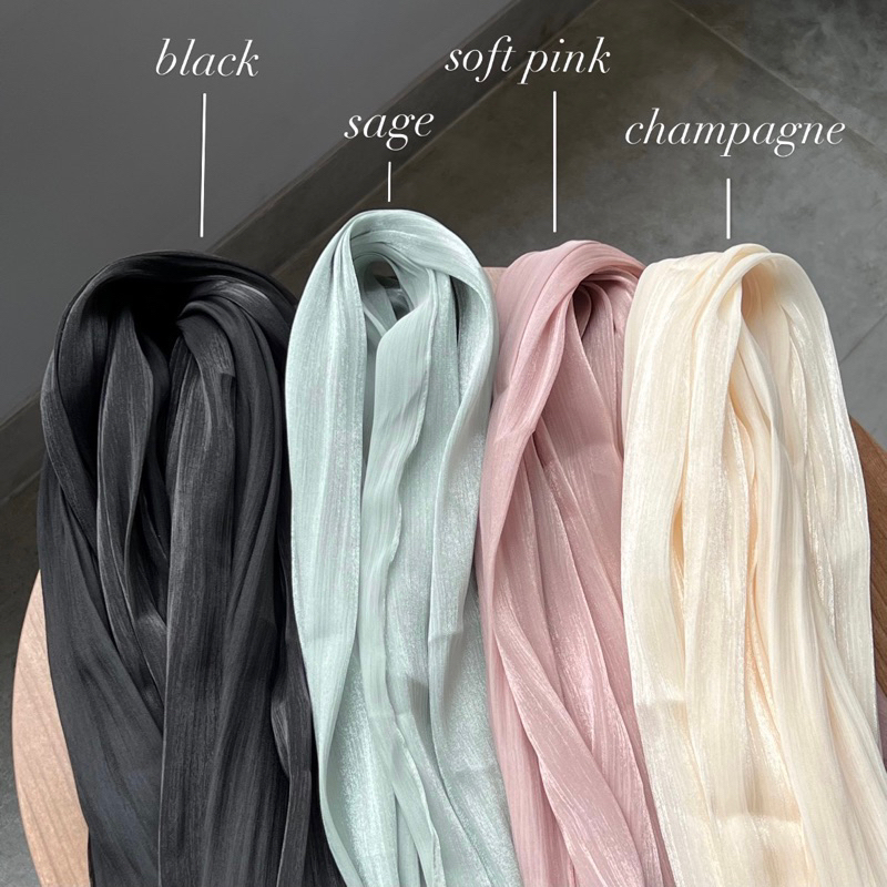 PASHMINA SHIMMER ORIGINAL | SHIMMER SHAWL TUDUNG SHIMMER CRINGKLE TEXTURED SHINNY JAHIT TEPI RAPI KECIL