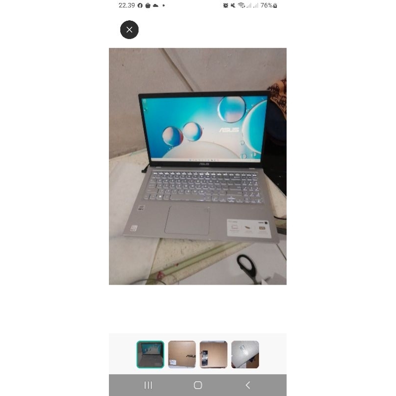 laptop asus A516Jao (jarang bgt dipakai)