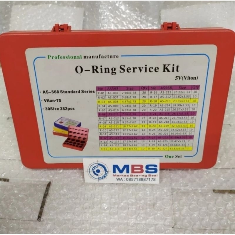 ORING TAHAN PANAS 5V INCHI SET BOX ORING VITON