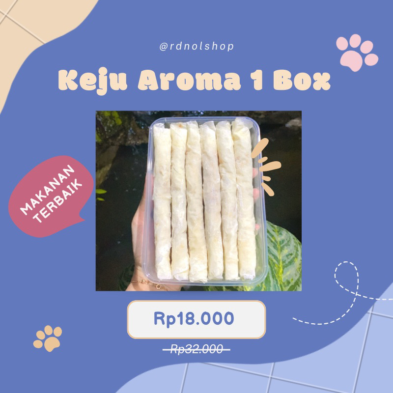 Keju Aroma 1 Box Free Saus Tiramisu