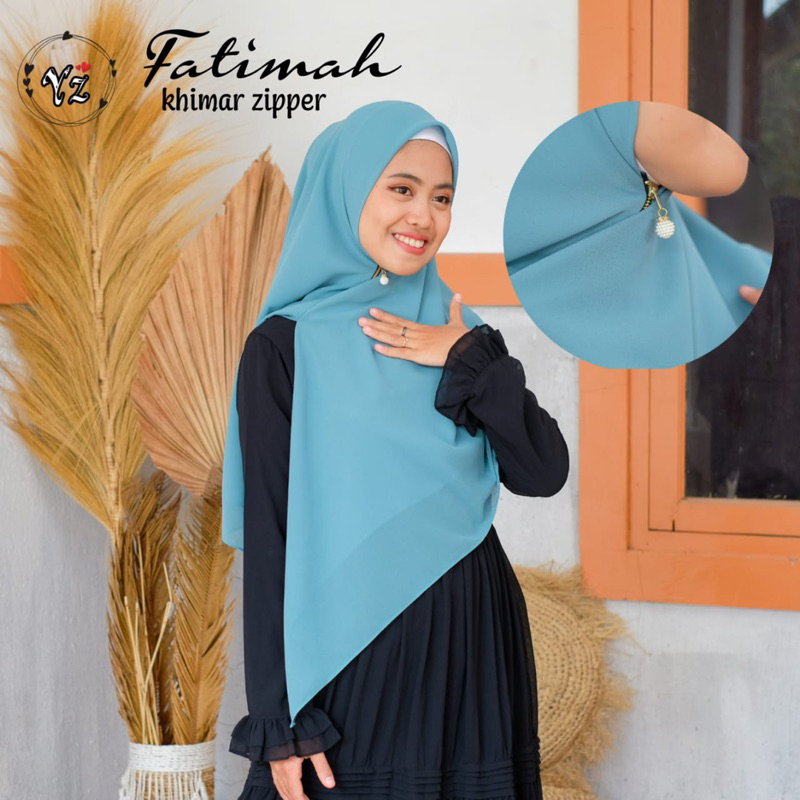 Khimar zipper | jilbab instan syari | hijab ceruty babydoll