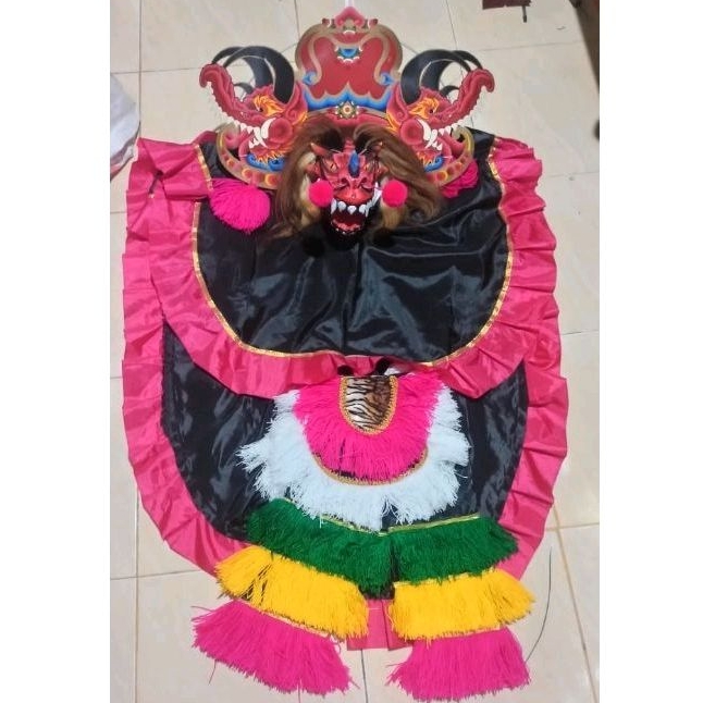 Barongan Devil Anak-anak fullset ukuran 15/16 cocok untuk anak TK-SD