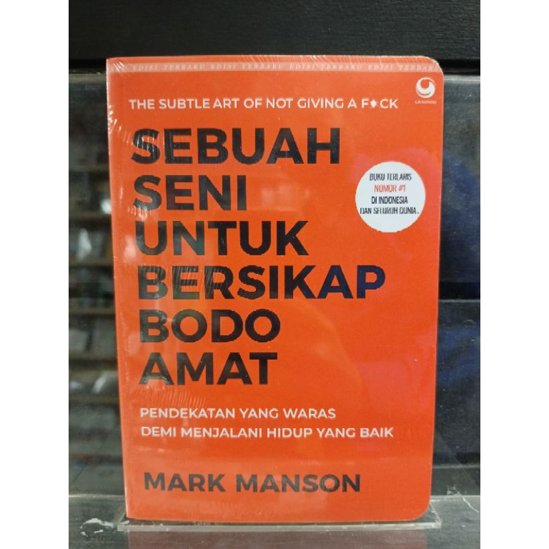 BUKU SEBUAH SENI UNTUK BERSIKAP BODO AMAT -MARK MANSON - ORI