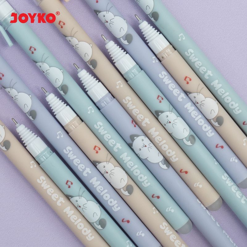 Erasable Gel Pen Pulpen Bisa Dihapus Joyko GP-334 Shokyo 7 Gel 0.5 mm 12pcs