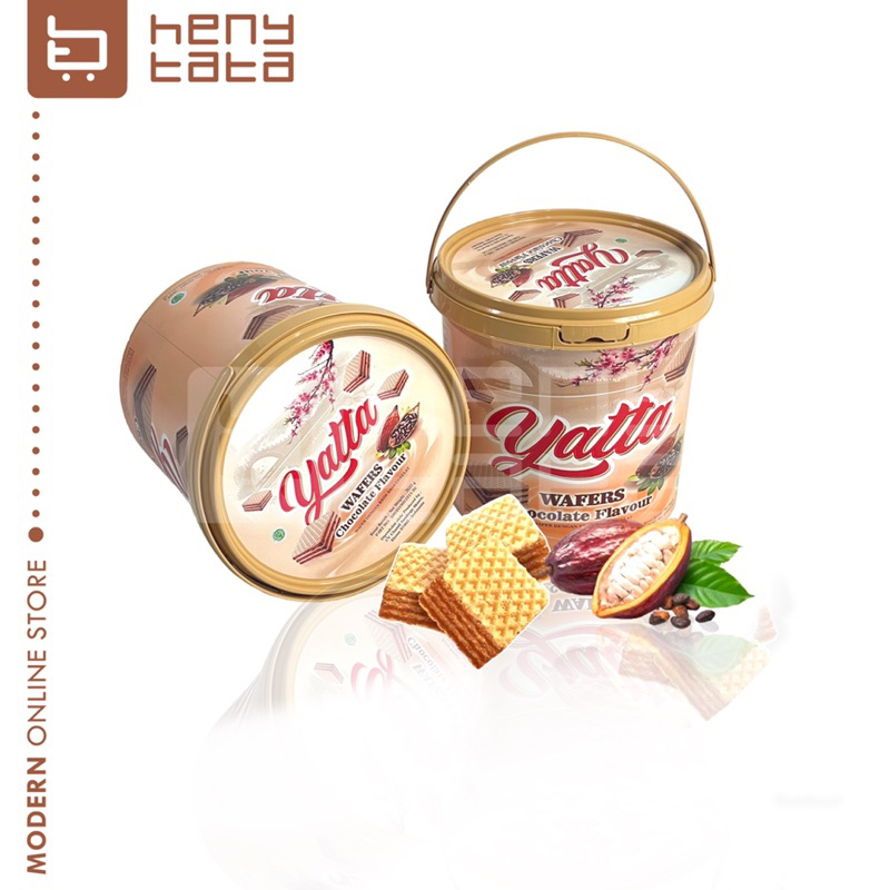 Yatta Wafers Chocolate Kemasan Ember 300 gram Wafer Coklat Pail Bucket