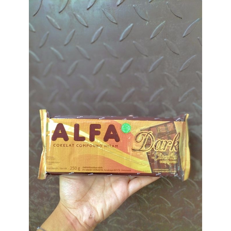 

ALFA COKLAT COMPOUND HITAM 250gr