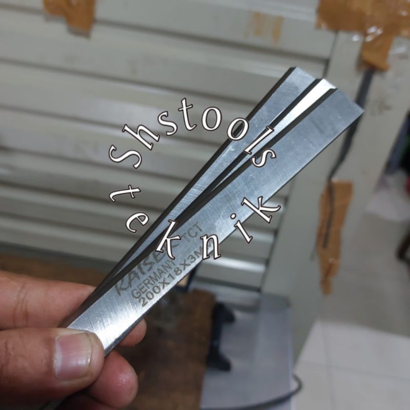 

mata Pisau Planer tct kaiser 20 cm 3 pcs Knife 200 x 18 x 3 Mm Mata Pisau Serut