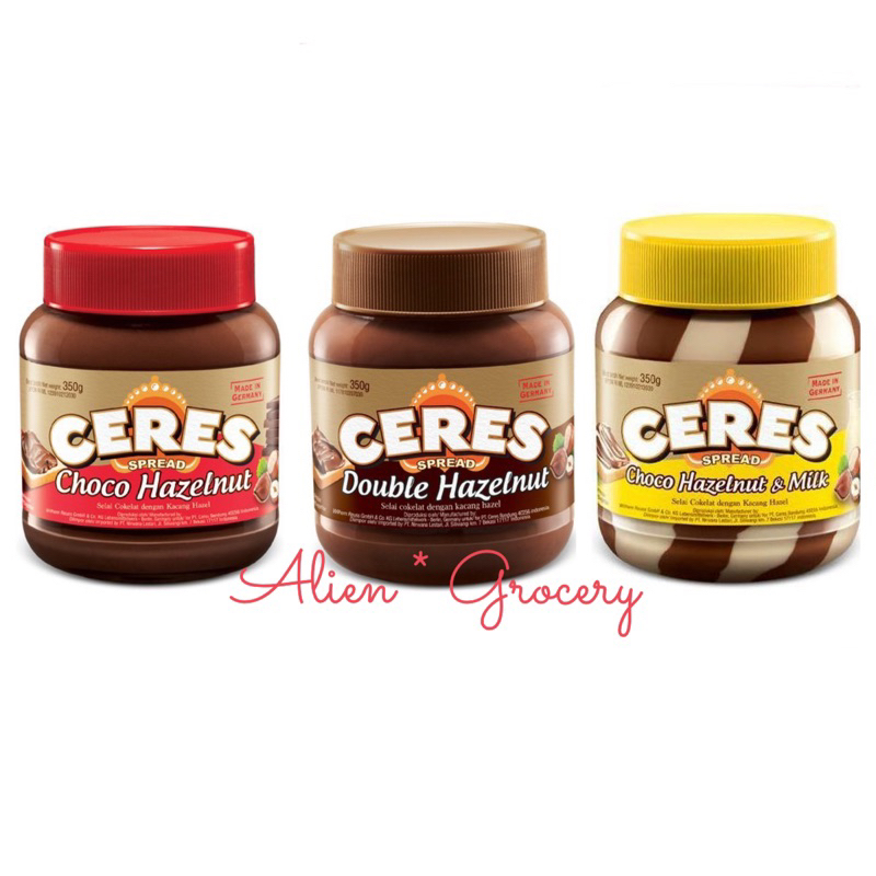 CERES Spread Selai Choco Double Hazelnut Milk Duo Coklat Susu 350g