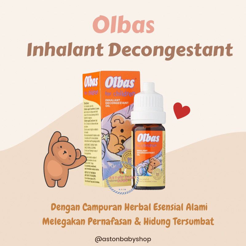 Olbas Inhalant Decongestant Oil 12 ml Minyak Esensial Pelega Pernafasan Anak