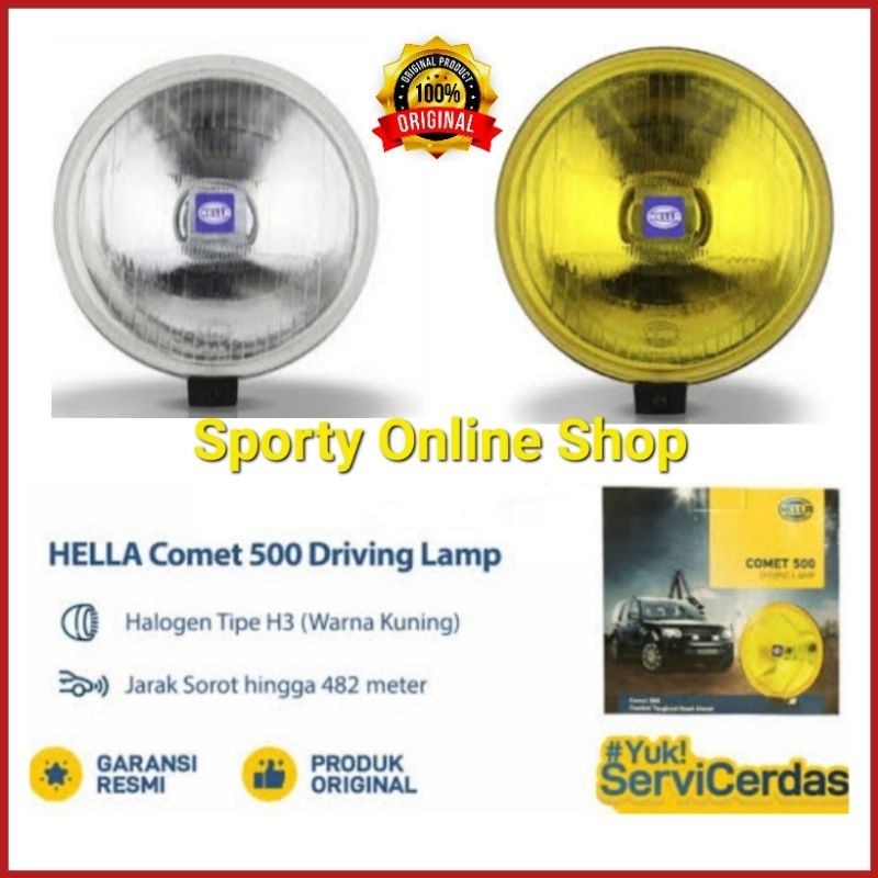 Lampu Kabut Fog Lamp Comet 500 Merk Hella Original