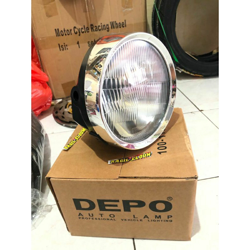 lampu depan tiger revo set reflektor autopal depo tirev set