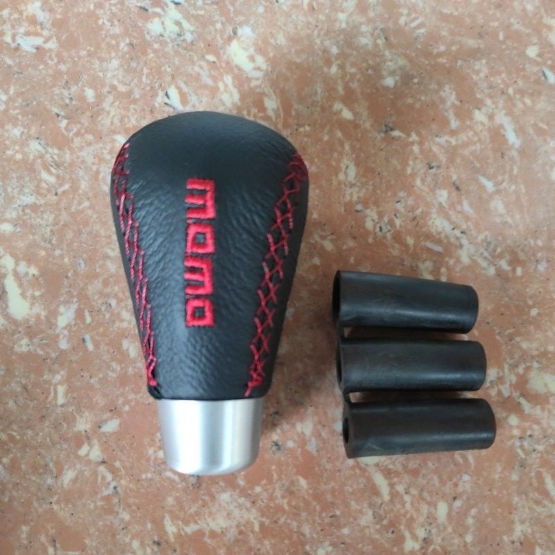 tuas gear SHIFT knop KNOB persneling racing gigi TUAS persneling KULIT MOBIL MANUAL racing hitam silver UNIVERSAL