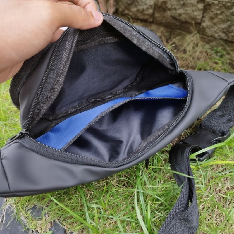 Tas Selempang Pria Bahan Balon Super | Waistbag Pria Exclusive Original Merk DM