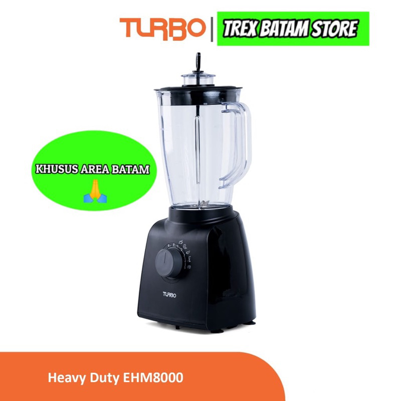 TURBO EHM-8000 BLENDER PLASTIK HEAVY DUTY (BATAM)