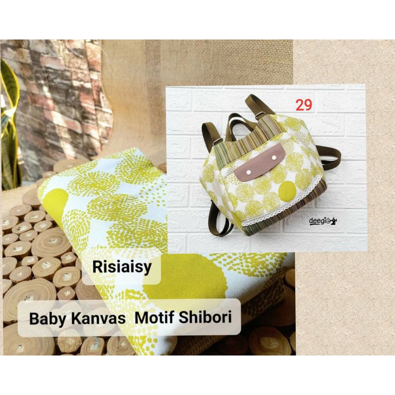 Kain Kanvas Motif Bahan Craft Tas Sepatu ( size 50cm*145cm/150cm)