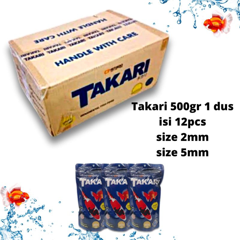 Makanan ikan Hias TAKARI 500gr per dus isi 12pcs