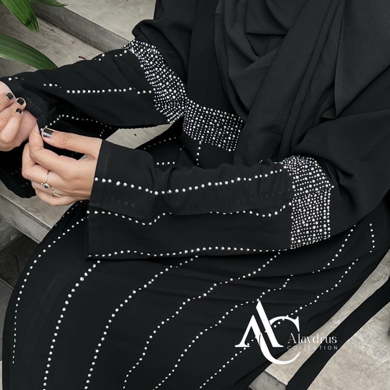 Abaya Gamis Turkey Hitam Muslimah Jubah Arab Saudi Dress Wanita 924