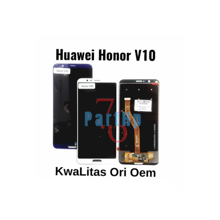 Lcd Touchscreen Fullset Kwalitas Ori oem Huawei Honor V10  - Hitam