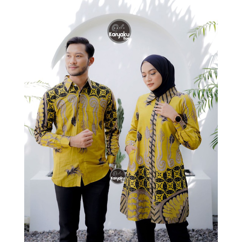 Atasan Tunik Batik Couple Kemeja Batik Terbaru Motif Keris Baru Busui Freandly