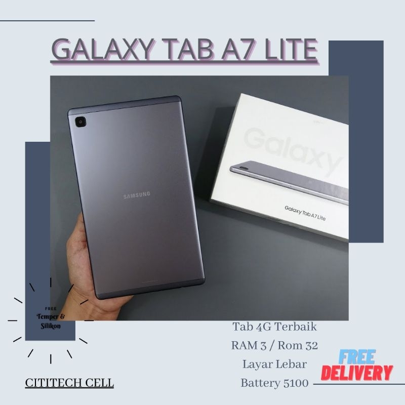 SAMSUNG TAB A7 LITE 3 / 32 LTE & WIFI GARANSI RESMI
