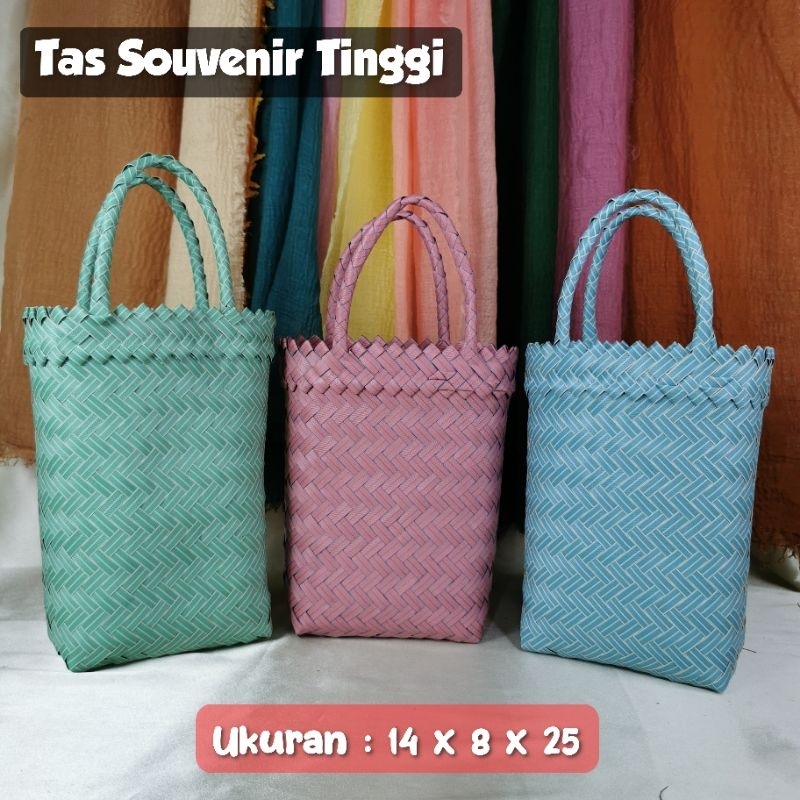 Tas Anyam Plastik Lurik / Tas Belanja / Tas Anyaman Tas Jinjing