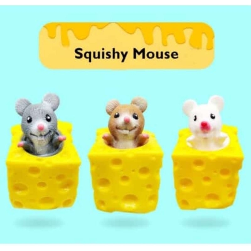 PROMO COD MAINAN POP UP SQUISHY TIKUS - SQUEEZE MOUSE