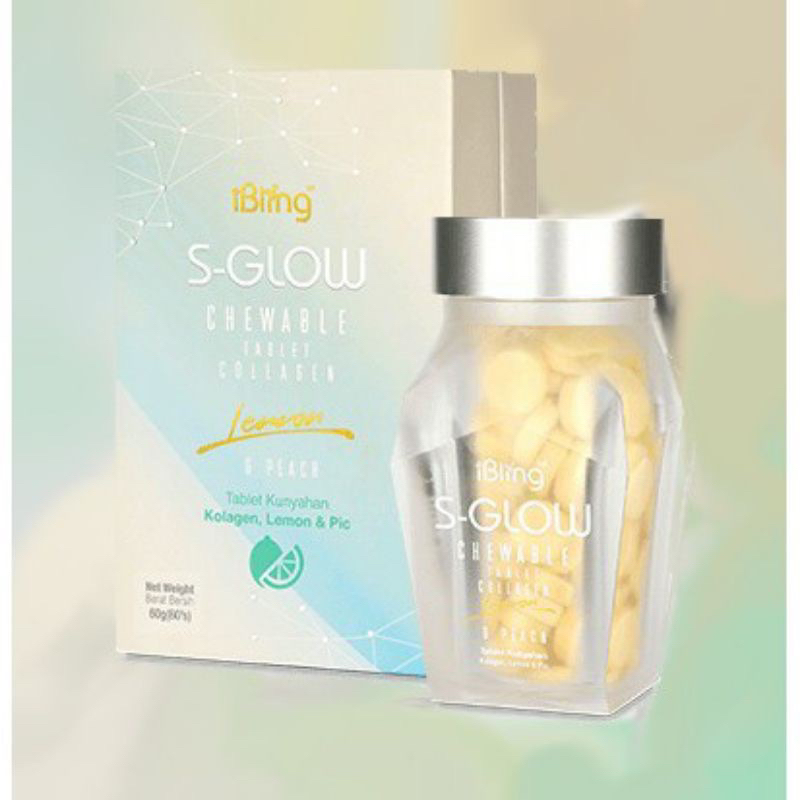 iBling S GLOW Collagen / SGLOW S-GLOW CANDY IBLING SUPLEMEN PERAWATAN RAMBUT KUKU ISI 60 TABLET