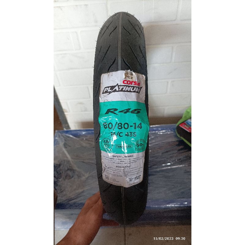 Ban tubles matic corsa r46 soft compound, 80/80-14. free pentil !!!