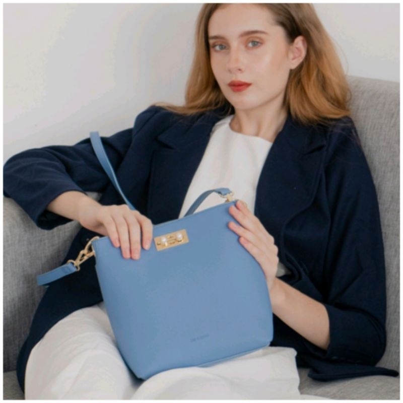 Tas Les Catino Haziel Bucket Crossbody Blue Riviera /18