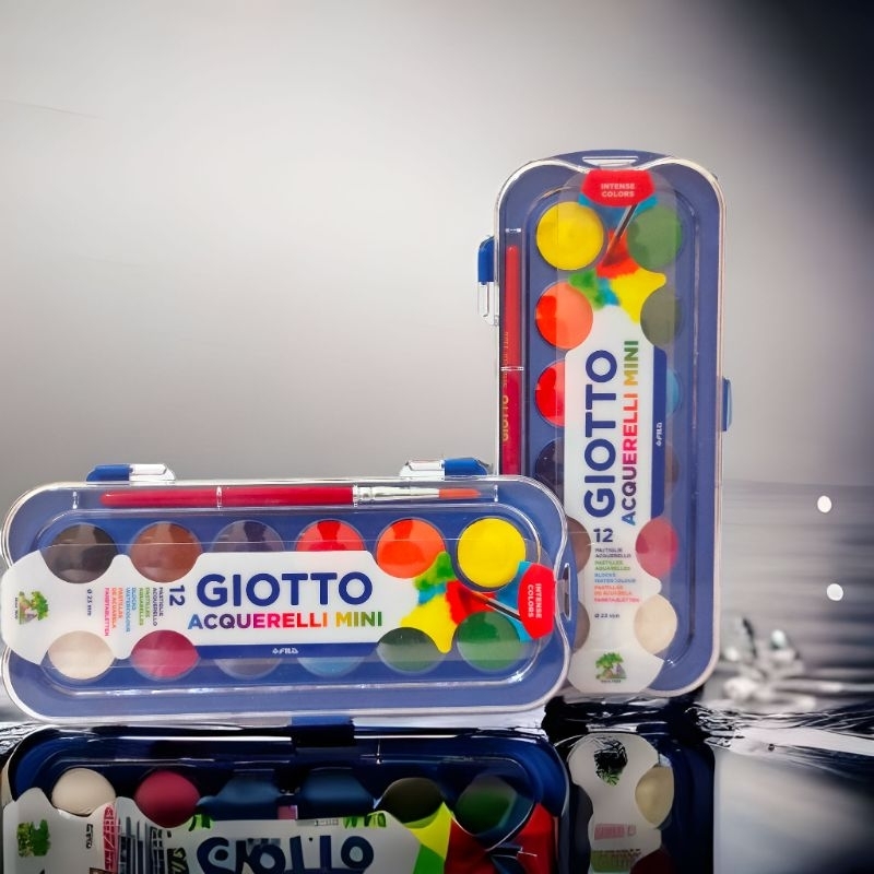 

MINI Giotto Acquerelli 12 warna / Water color Cake / Cat air