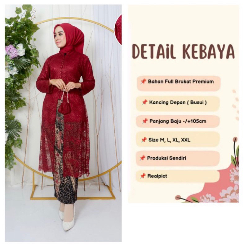 Set Kebaya Wisuda Modern - Kebaya Modern - Kebaya Pesta Modern - Baju Kebaya Wisuda - Kebaya Lamaran