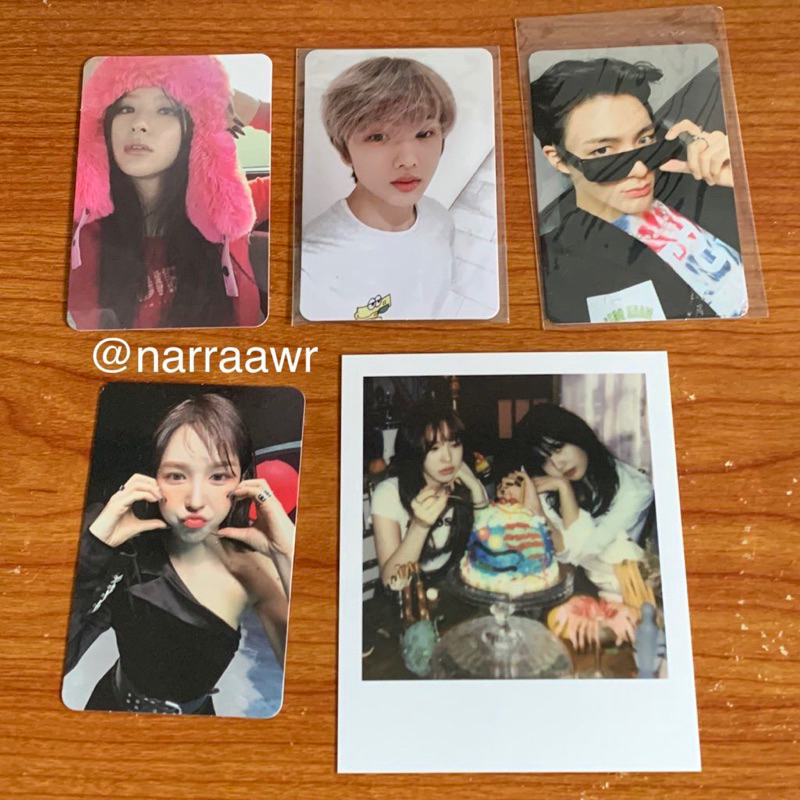 pc seulgi birthday jisung cafe jeno agent wendy fmr wendy SMini polaroid joy