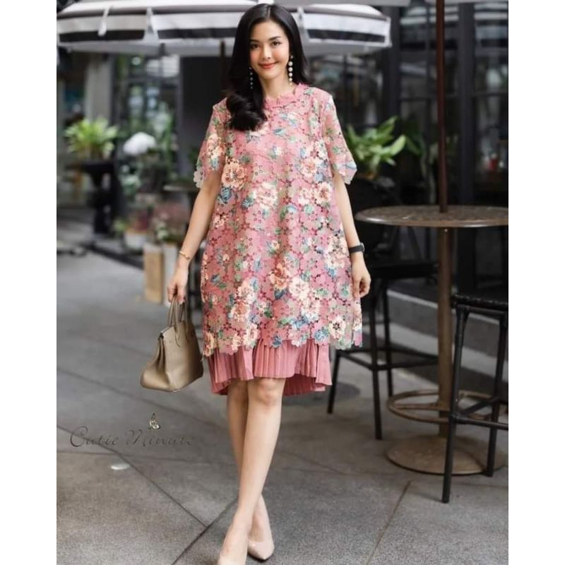 Dress Cutie Minute  Ori Bangkok Dress Natal Dress Greja Dress Import Premium Dress Party