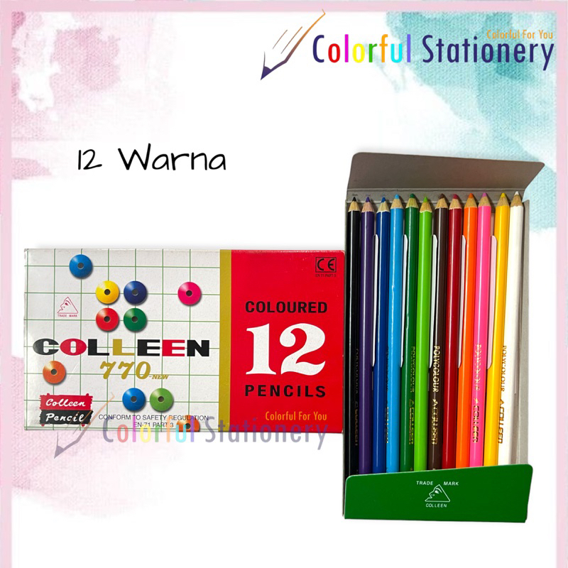 

Pensil Warna COLLEEN Panjang 12 & 24 Warna